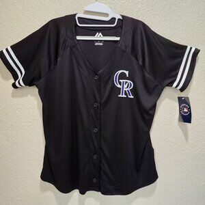 Colorado Rockies Jersey Adult Size Large Unisex Nylon